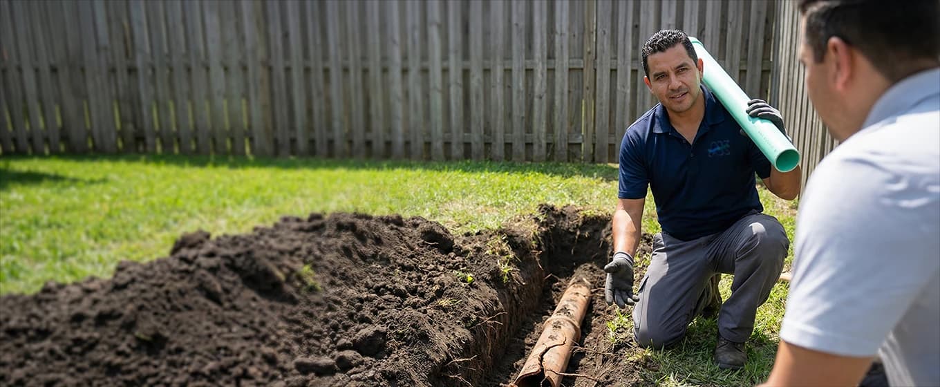 Professional sewer line repair service