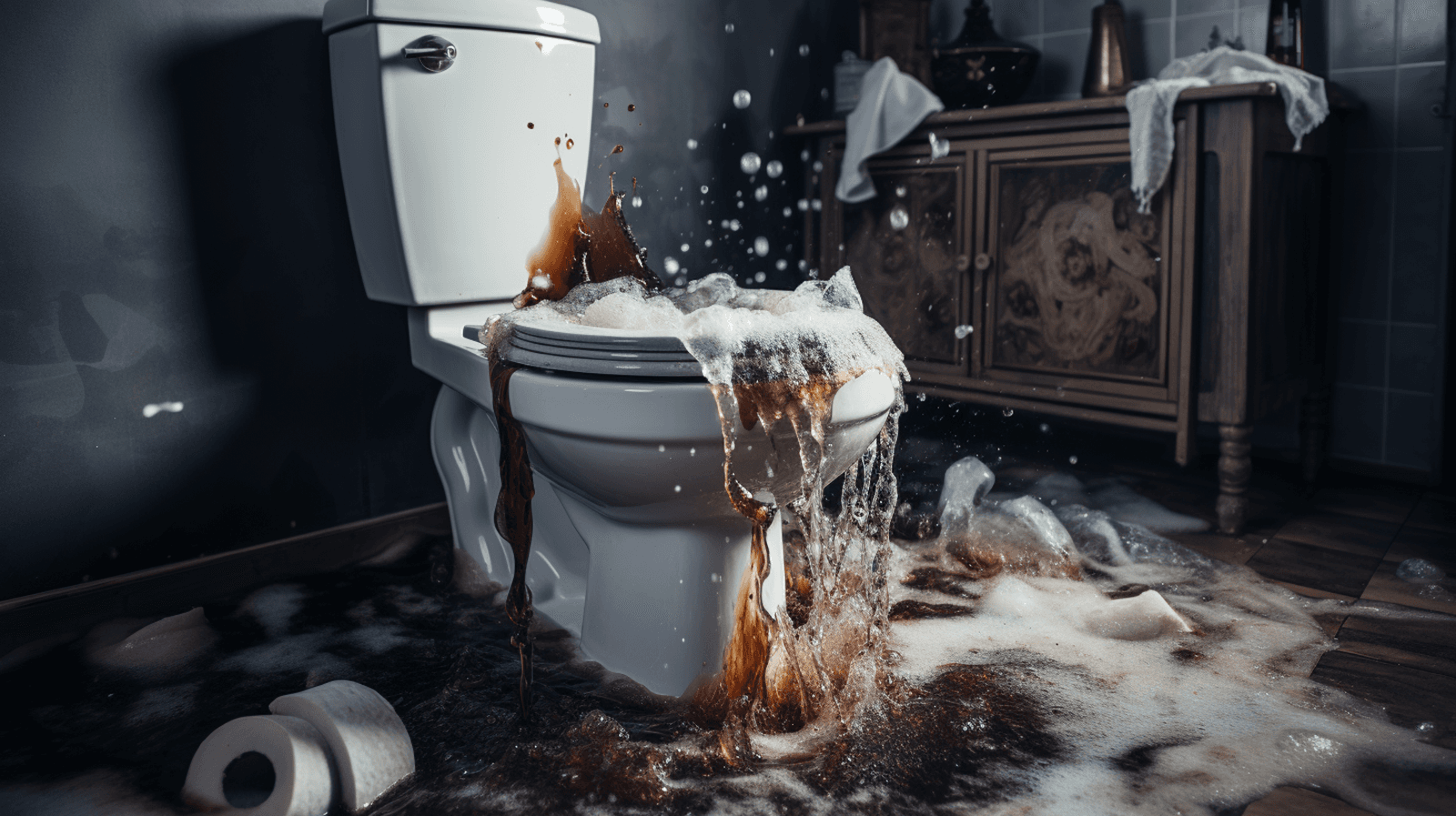 How to Clean up Overflowed Toilet Water